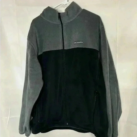 Mens size 2XL Columbia color block fleece jacket, #F584 - Picture 3 of 5